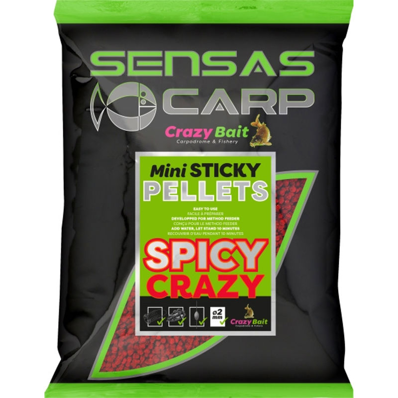 Sensas Carp Crazy Bait Mini Sticky Pellets 700g